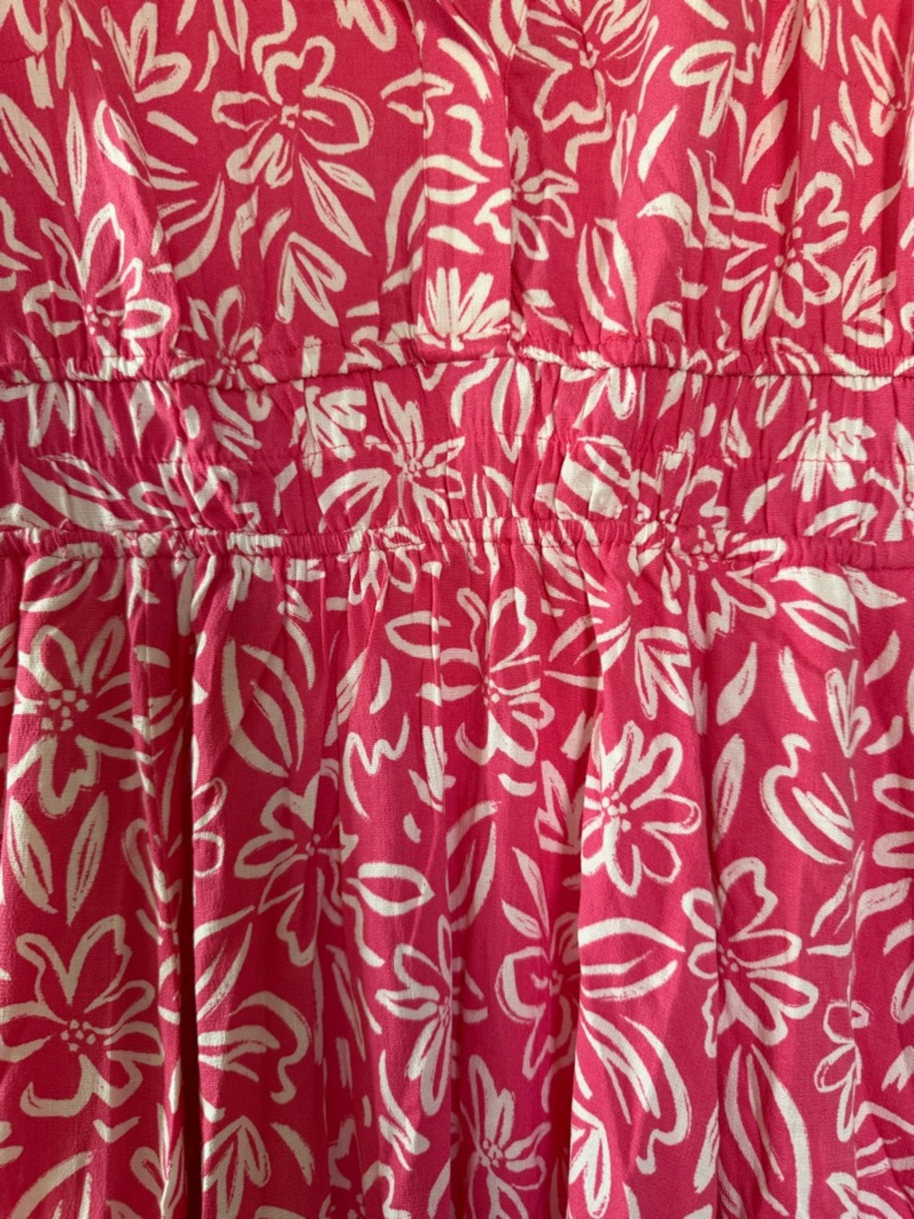 Torrid Mini Flutter Y Neck Elastic Waist Dress Floral Honeysuckle 00 M/L 10 NWT - Picture 13 of 16